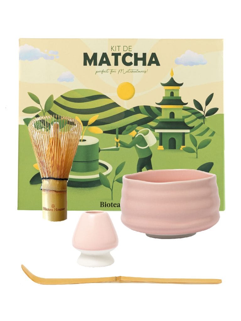 Kit de Ceremonia de Matcha Chawan Porcelana