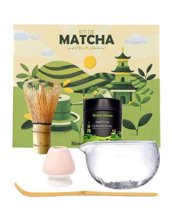 Kit de Ceremonia de Matcha con Chawan Vidrio