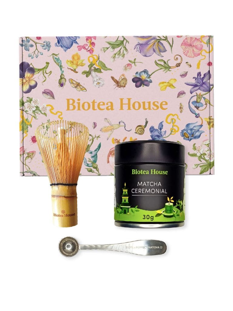 Matcha Ceremonial + Whisk de Bamboo + Cuchara