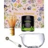 Matcha Ceremonial + Whisk de Bamboo + Cuchara + Chawan