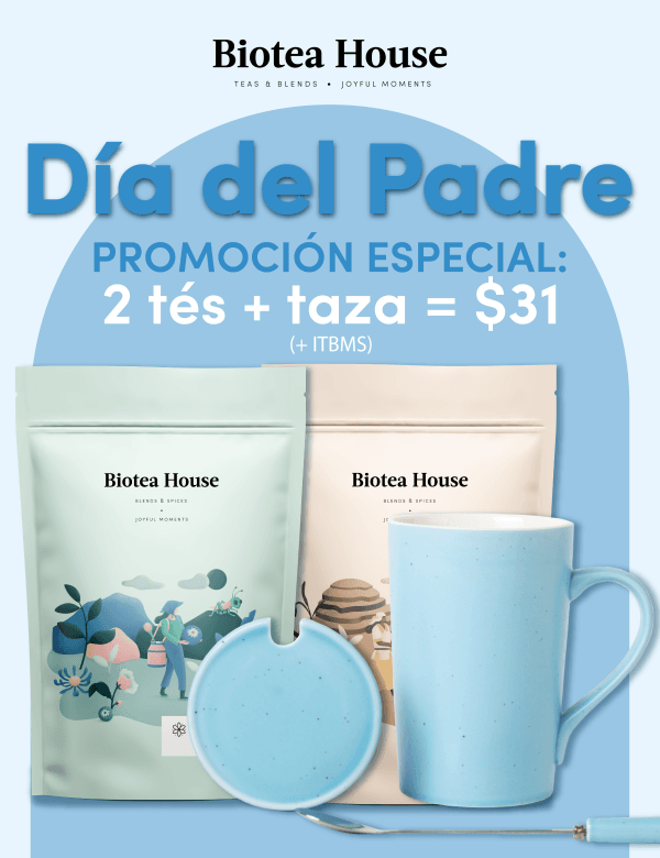 Promo día del Padre + 2 Bolsa de té. 