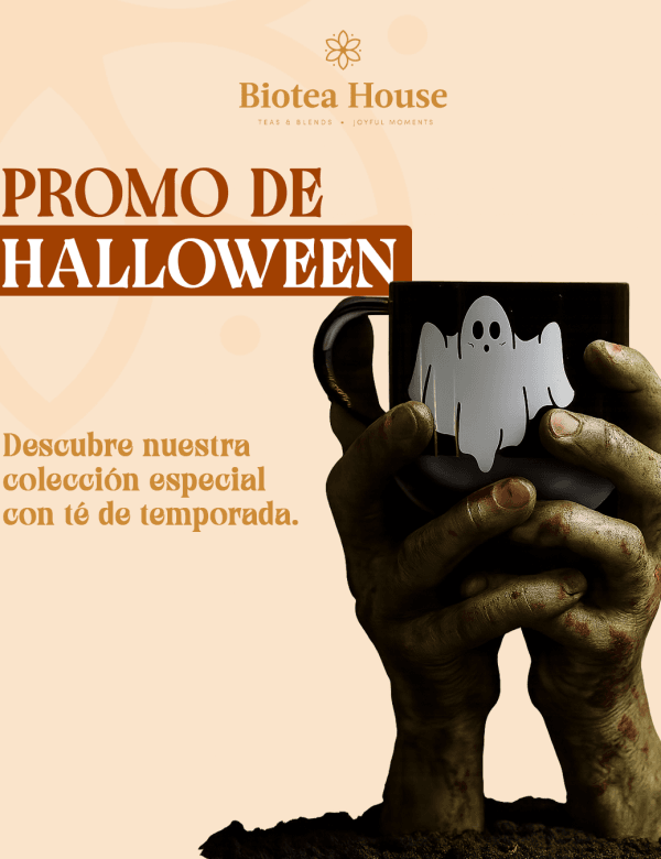 Promo Halloween + 2 Bolsas de té + 1 Taza