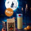 Combo Truco o Té: termo infusor Corazón y una bolsa de té de 50 g