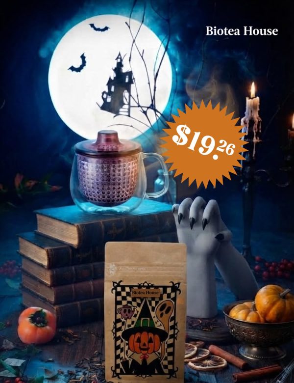 Combo Truco o Té: taza Angélica y una bolsa de té de 50 g