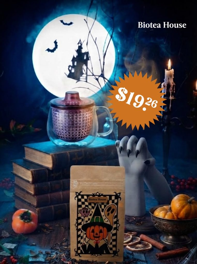 Combo Truco o Té: taza Angélica y una bolsa de té de 50 g